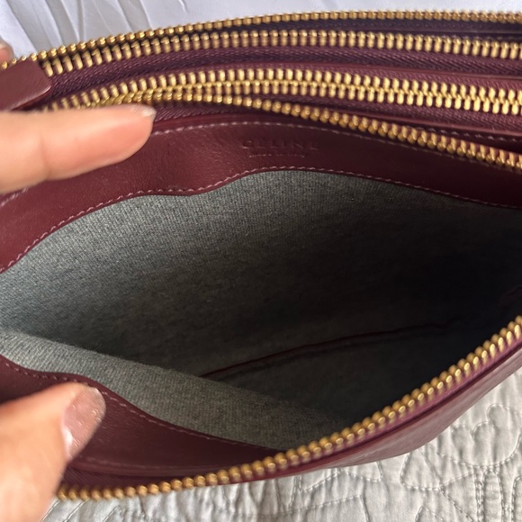 Celine Deep Burgundy Crossbody Bag - Picture 5 of 8